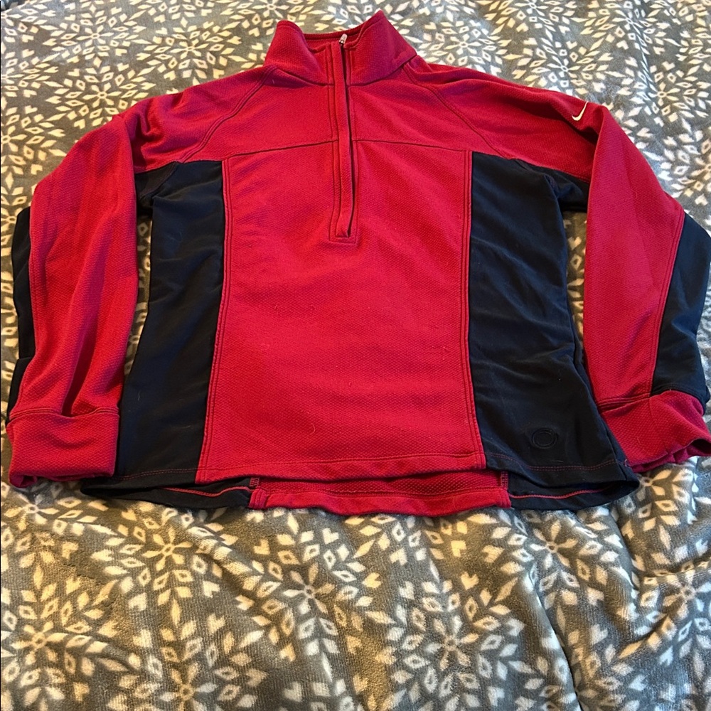Nike Sphere Pink & Navy Quarterzip Pullover